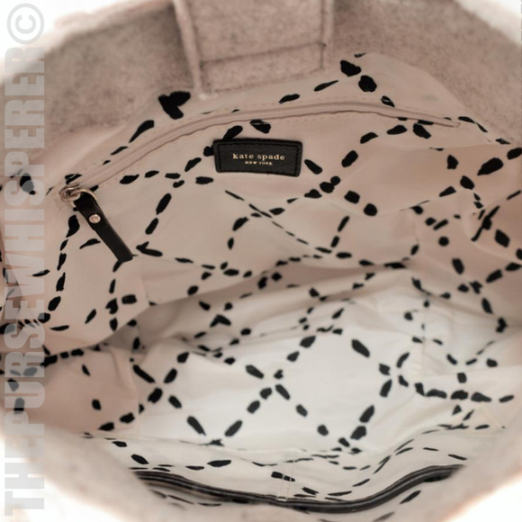Like NEW Kate Spade Large Wool Beantown Cadee Hobo - Picture 2 of 8
